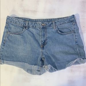High-Waisted Denim Shorts